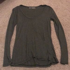 Olive Green long sleeve scope Neck